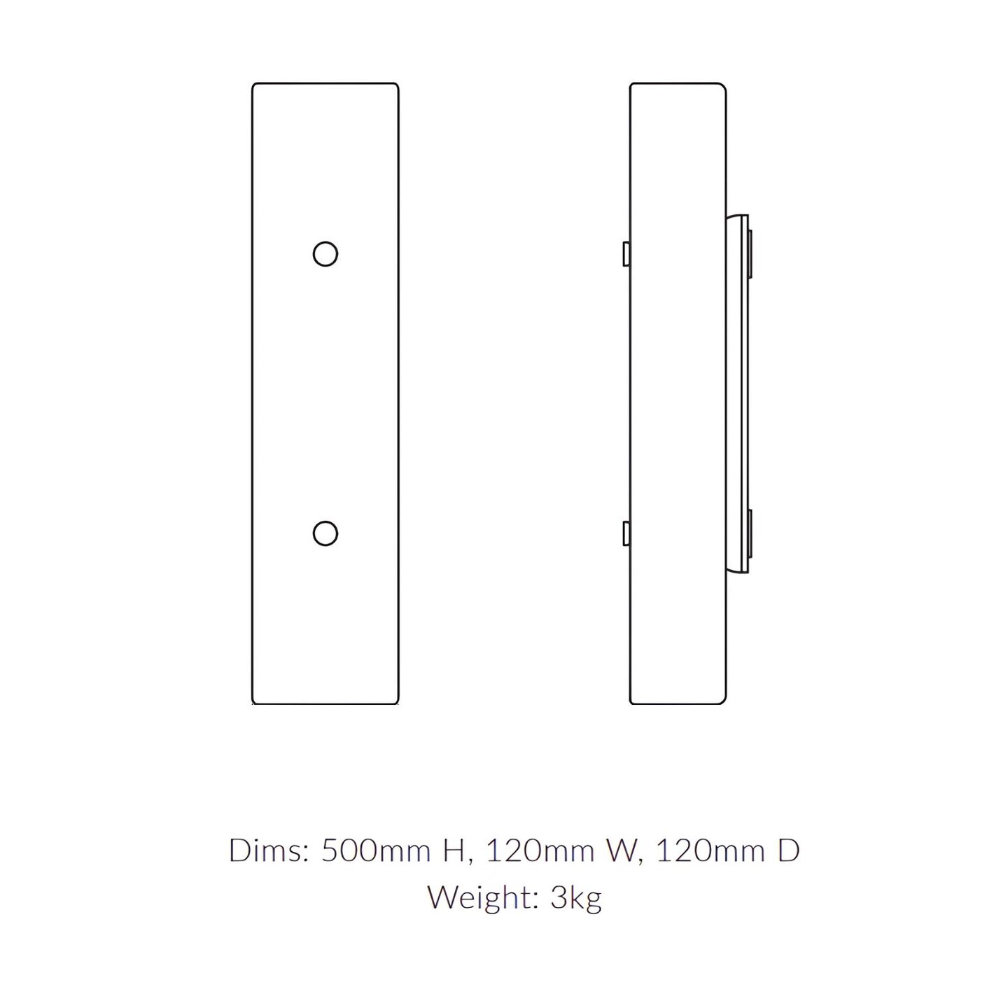 Torii Sconce Ribbed Clear & Rough White